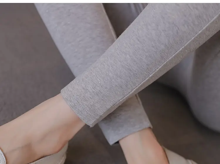Maternity Slim Fit Leggings Solid Color — feature 31