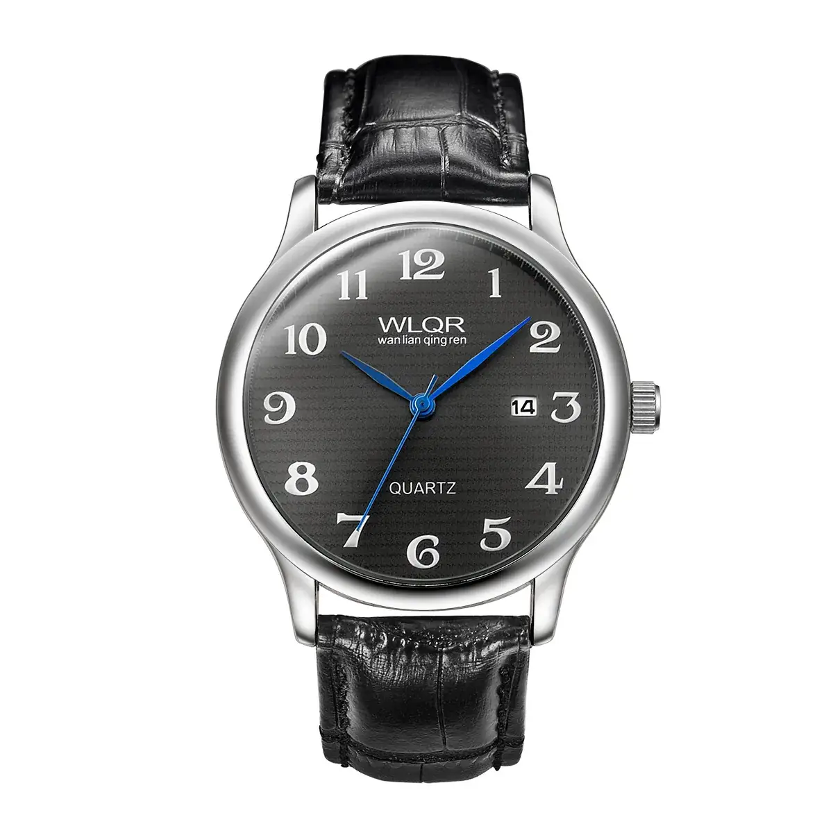 Men's Quartz Watch with Brown Leather Strap - Image 7