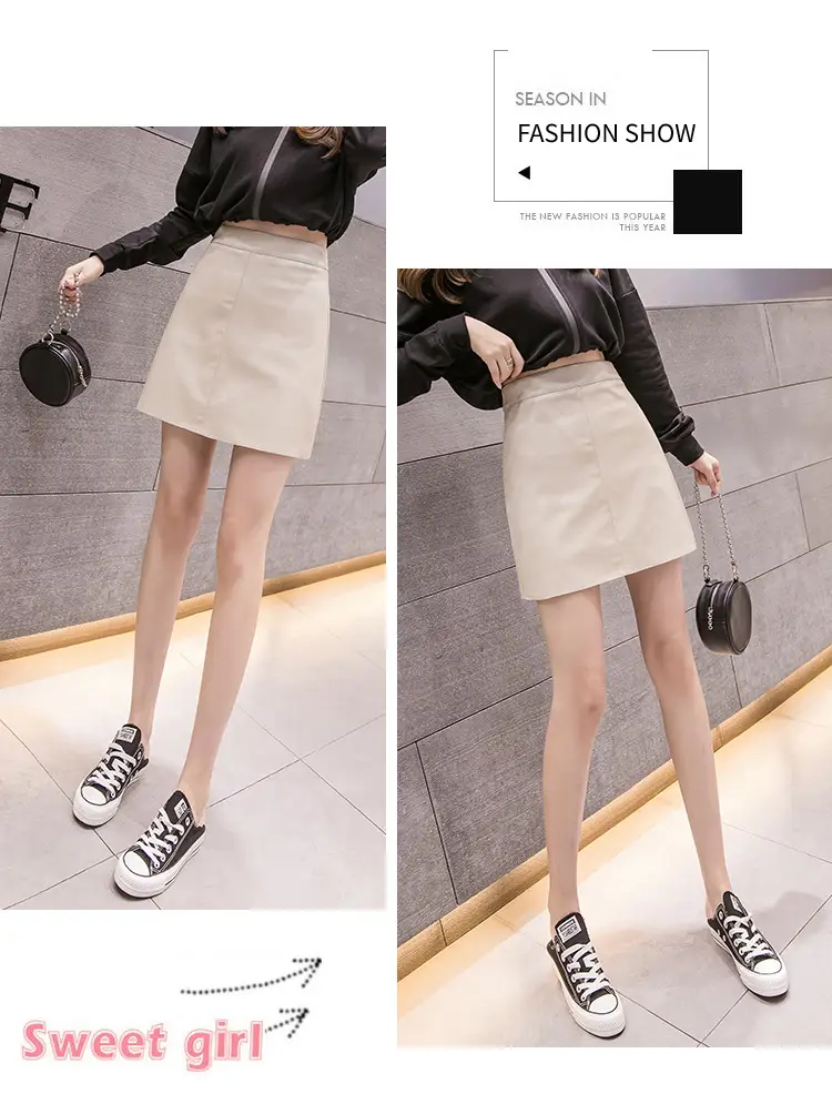 2025 Leather Skirt Women High Waist Fashion Chic — feature 16