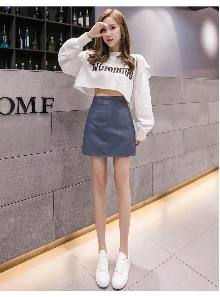 2025 Leather Skirt Women High Waist Fashion Chic — feature 28