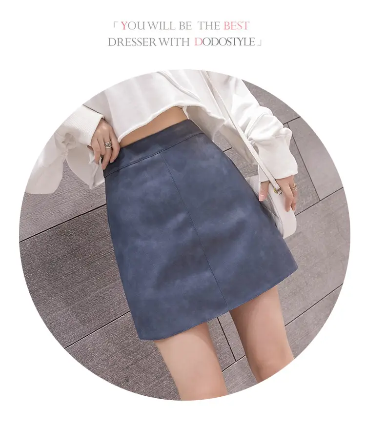 2025 Leather Skirt Women High Waist Fashion Chic — feature 29