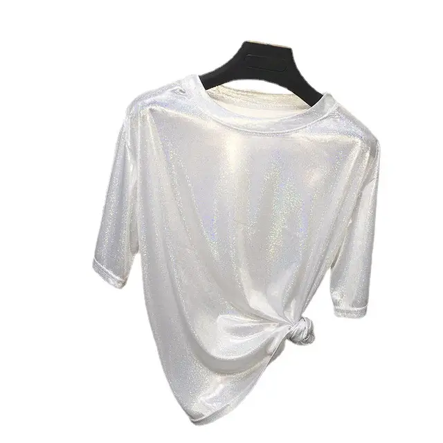 Sparkling Reflective T-Shirt for Women Loose Fit Dropshipping - Image 11