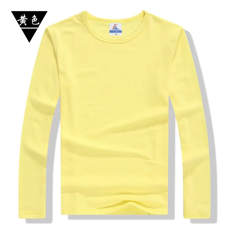 Yellow Long Sleeve T-Shirt for Men Women Custom Made - Image 6