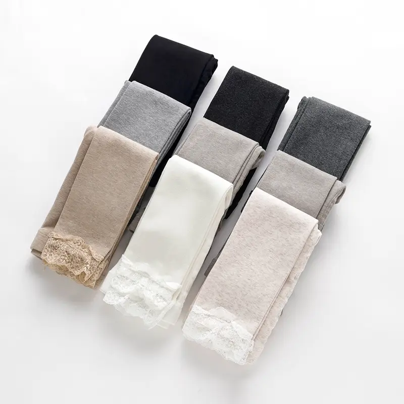 Japanese Cotton Lace Cropped Leggings Women - Image 10