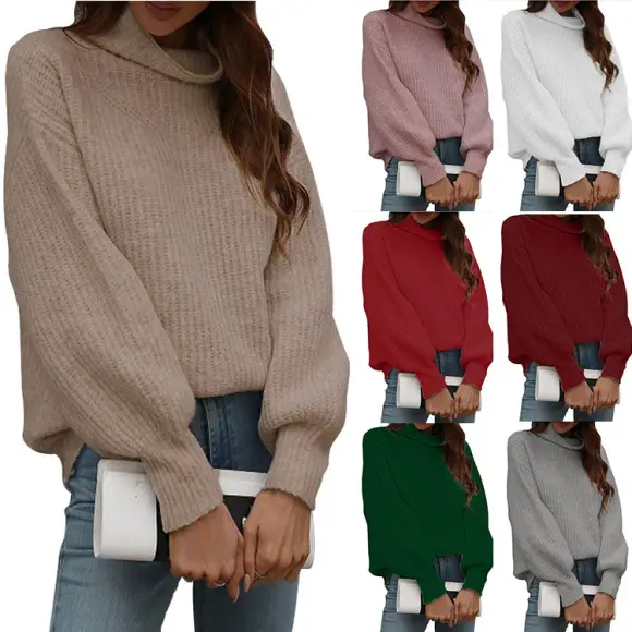 2026 V-Neck Long Sleeve Knitted Dress for Women White — feature 22
