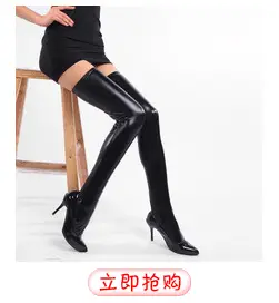 Golden Faux Leather Shorts for Women — feature 5