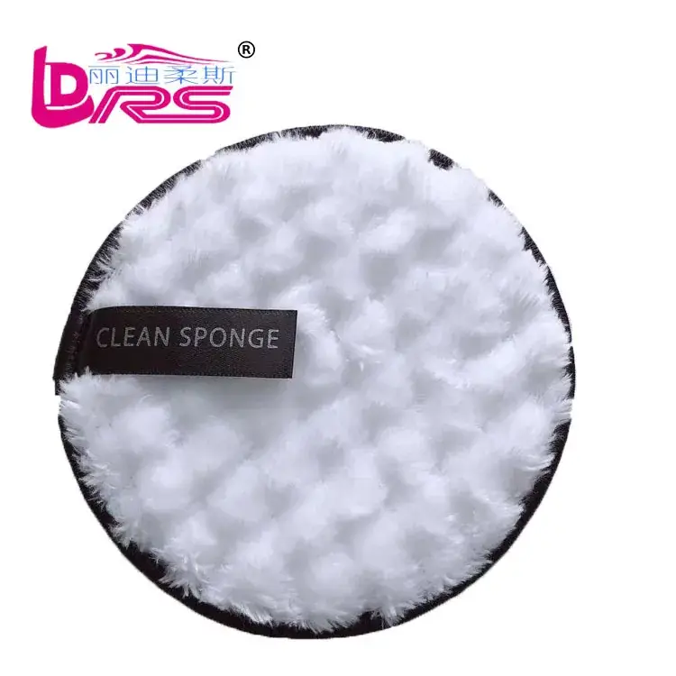 Pink Fuzzy Makeup Remover Puff