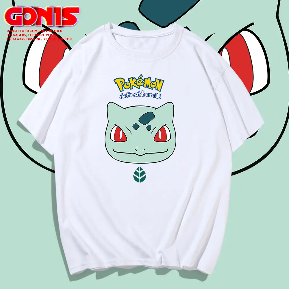 Men Women Pikachu Pure Cotton Short Sleeve T-Shirt - Image 10