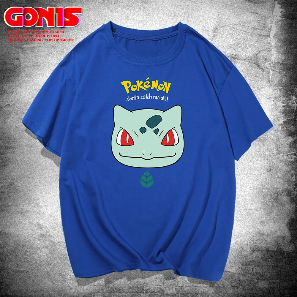Men Women Pikachu Pure Cotton Short Sleeve T-Shirt - Image 5
