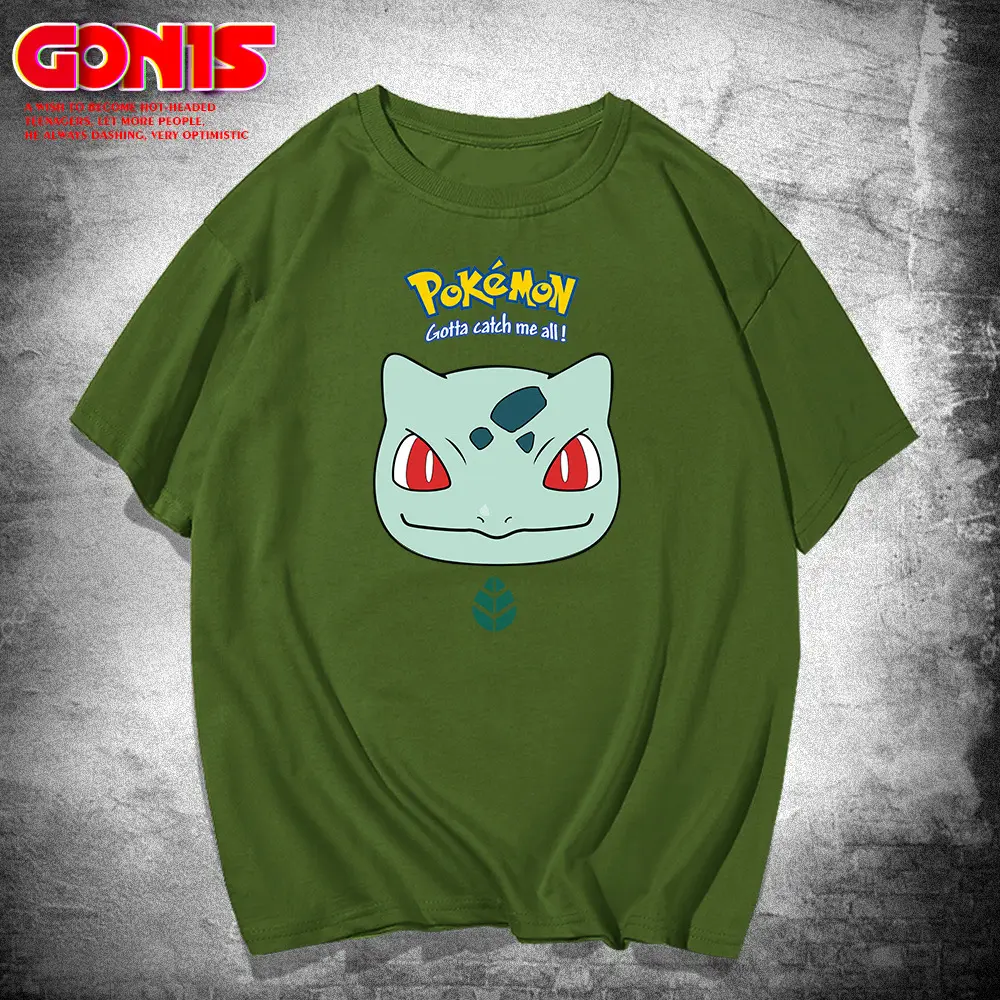 Men Women Pikachu Pure Cotton Short Sleeve T-Shirt - Image 6