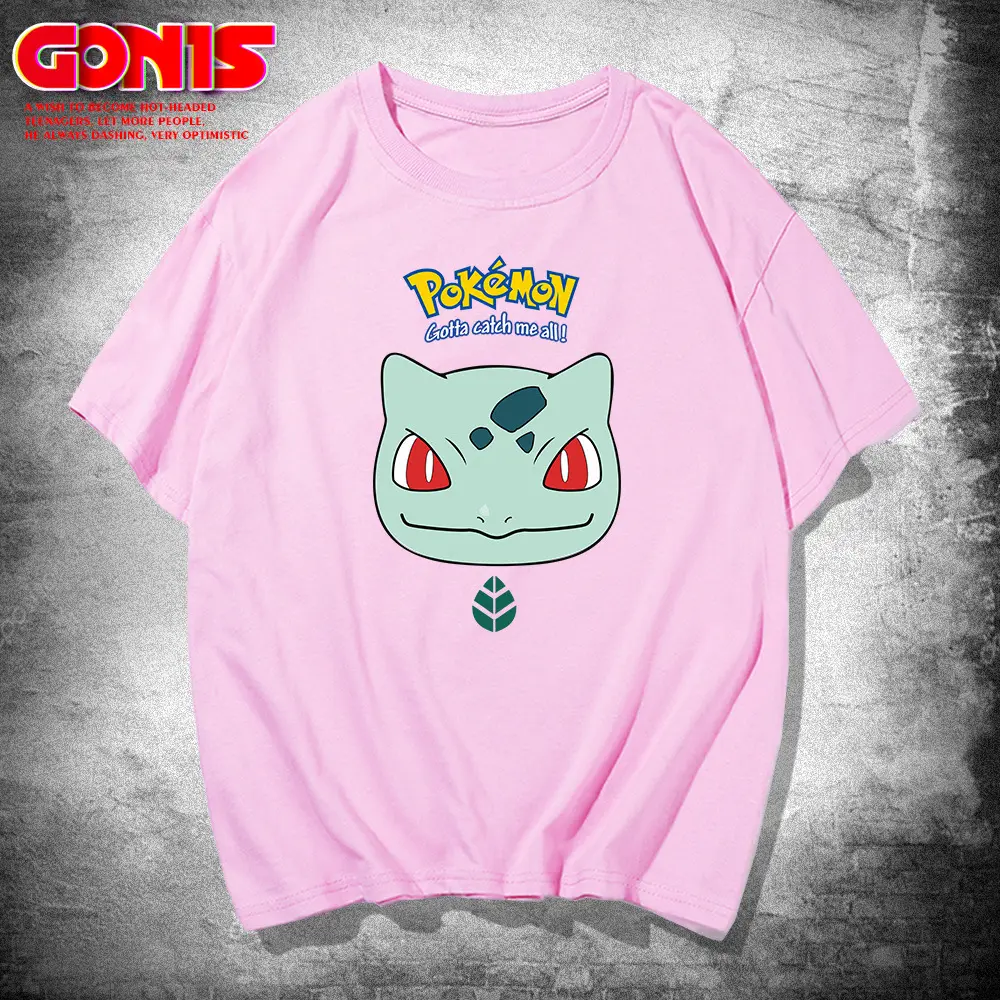 Men Women Pikachu Pure Cotton Short Sleeve T-Shirt - Image 8