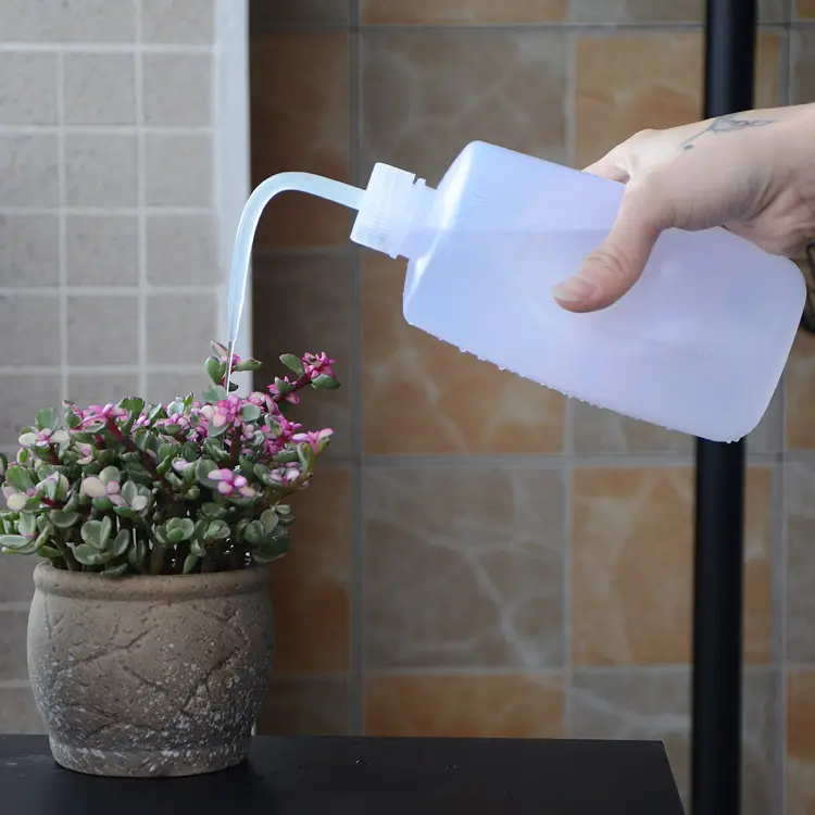 Long Spout Watering Can for Succulents, Household Watering Pot with Curved Spout for Squeezing and Filling Water, Tool for Watering Succulents