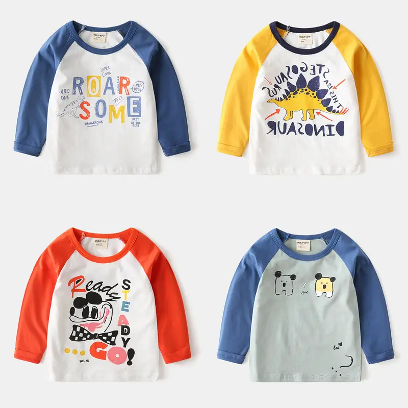 Children's Long Sleeve Korean T-Shirt Set Wholesale - Image 6