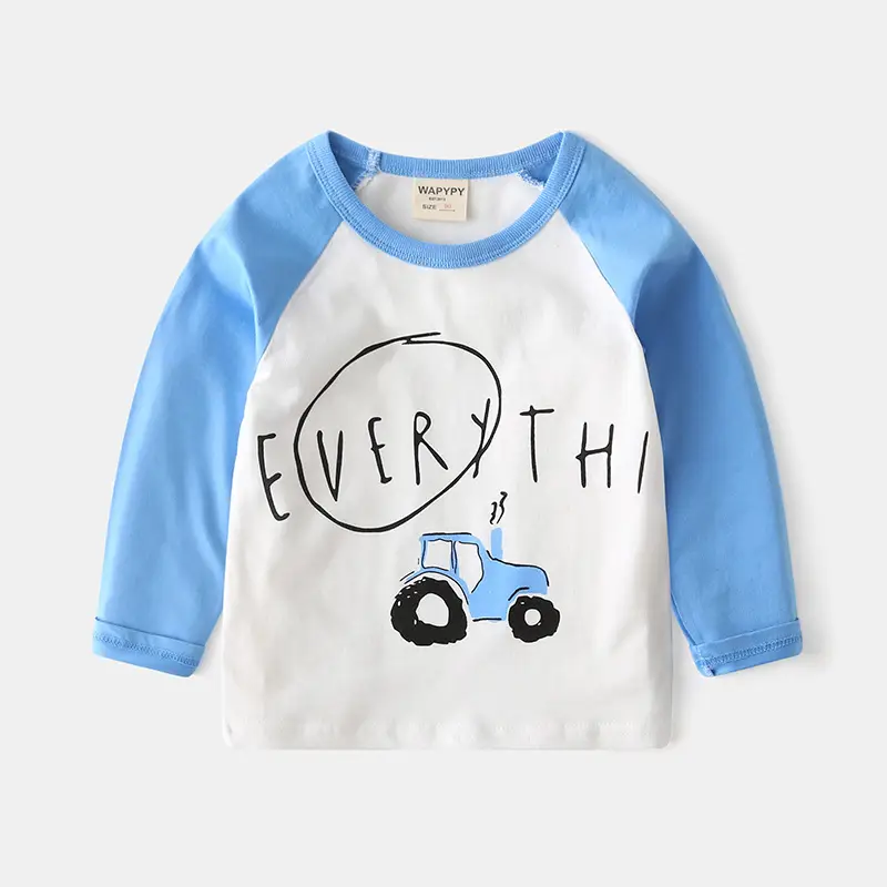 Children's Long Sleeve Korean T-Shirt Set Wholesale - Image 5
