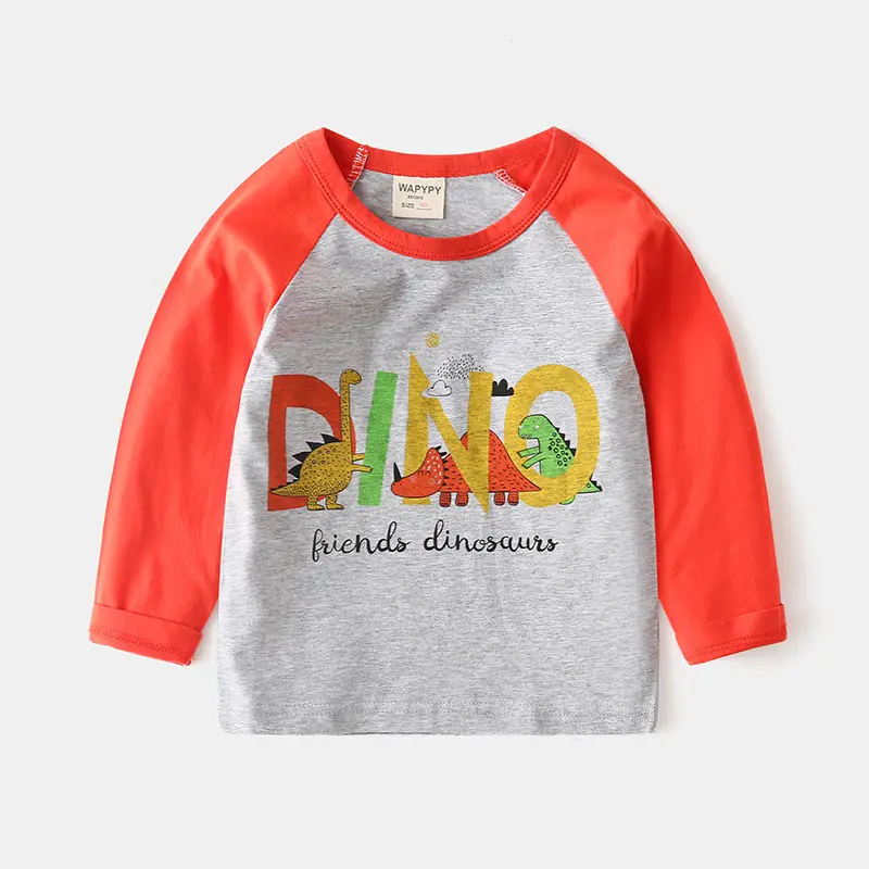 Children's Long Sleeve Korean T-Shirt Set Wholesale - Image 2