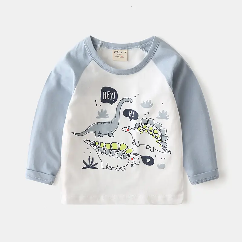 Children's Long Sleeve Korean T-Shirt Set Wholesale - Image 3