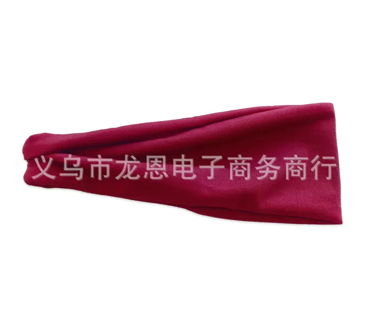 European American Yoga Elastic Headband Candy Color Non-Slip