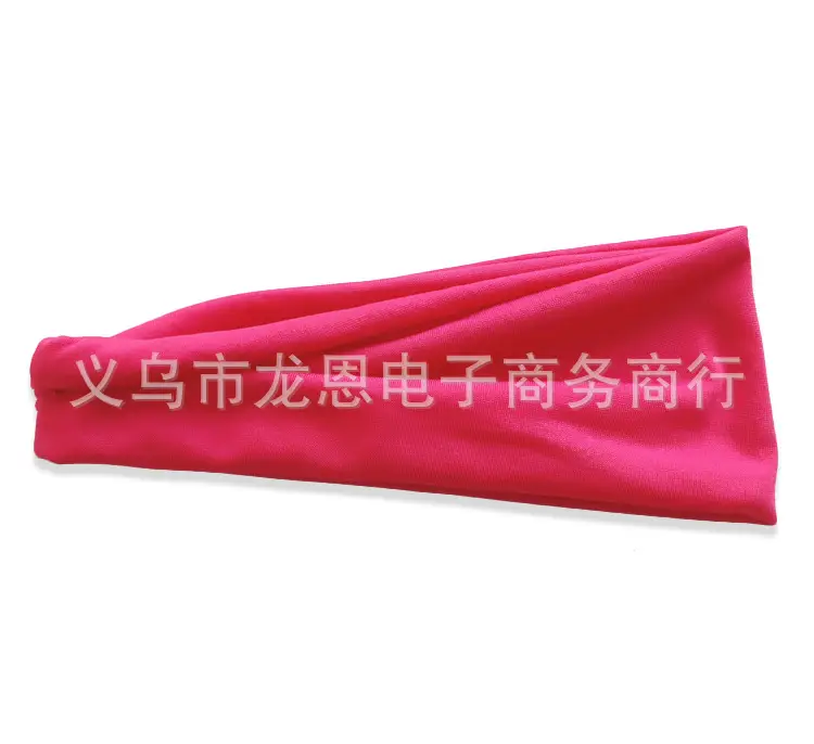 European American Yoga Elastic Headband Candy Color Non-Slip