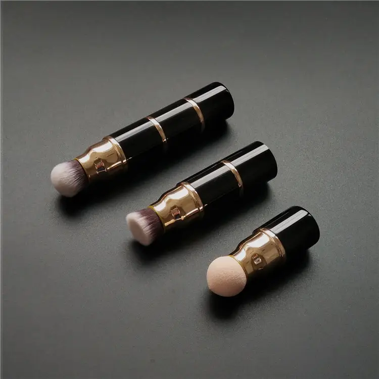 Three-in-One Makeup Brush Set for Foundation, Loose Paint & Egg - Image 4
