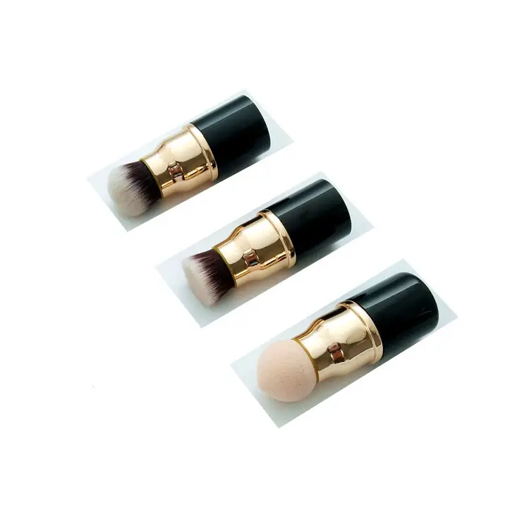 Three-in-One Makeup Brush Set for Foundation, Loose Paint & Egg - Image 6