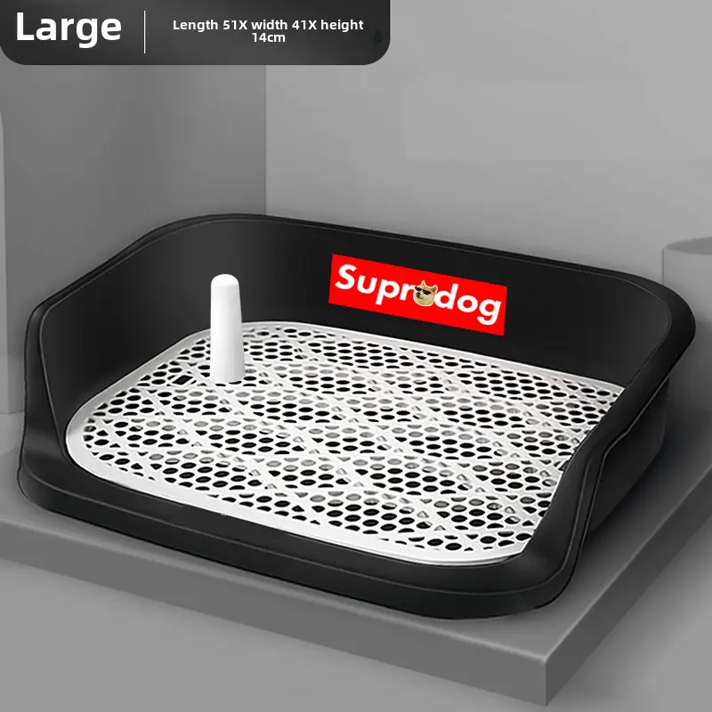 New fenced pet dog toilet automatic flushing shit urinal pet large grid dog toilet dog potty