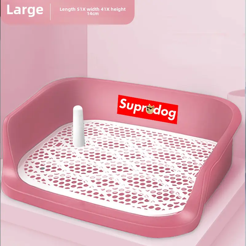 New fenced pet dog toilet automatic flushing shit urinal pet large grid dog toilet dog potty