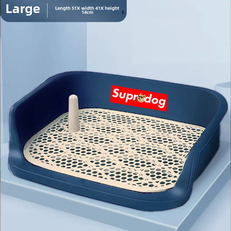 New fenced pet dog toilet automatic flushing shit urinal pet large grid dog toilet dog potty