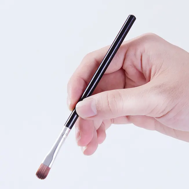 6 Piece Makeup Brush Set Black Synthetic Blending Tools