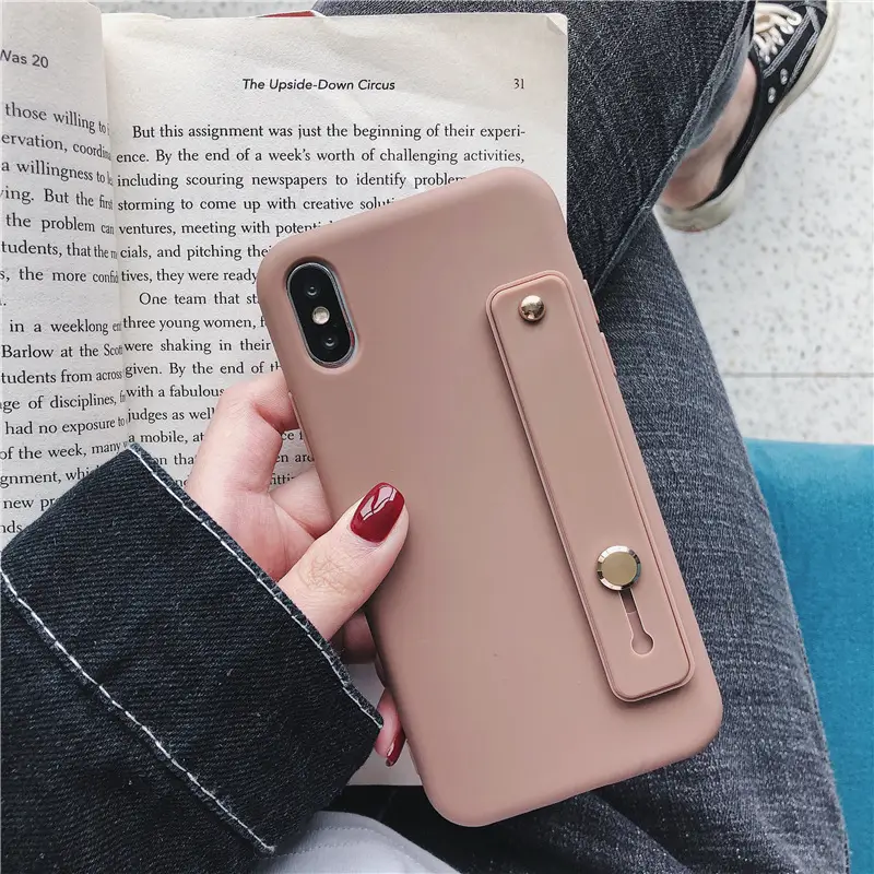 Pink Silicone Push-Pull Phone Case for iPhone 15 - Image 3