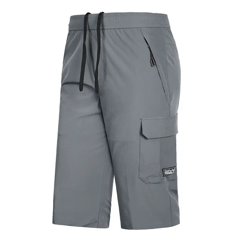 Summer Men Black Casual Shorts Korean Style Loose Fit