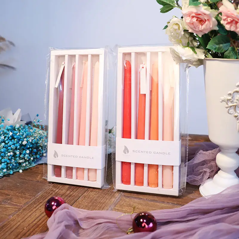 Long rod candle Christmas European style smokeless scented candle long candle home birthday candle banquet party wholesale
