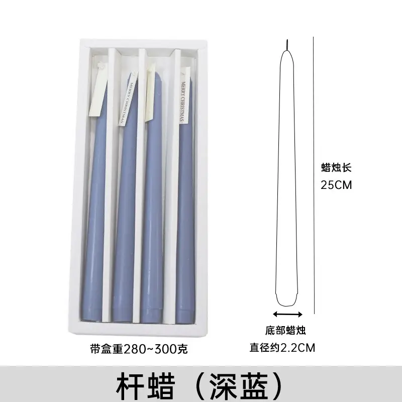 Long rod candle Christmas European style smokeless scented candle long candle home birthday candle banquet party wholesale