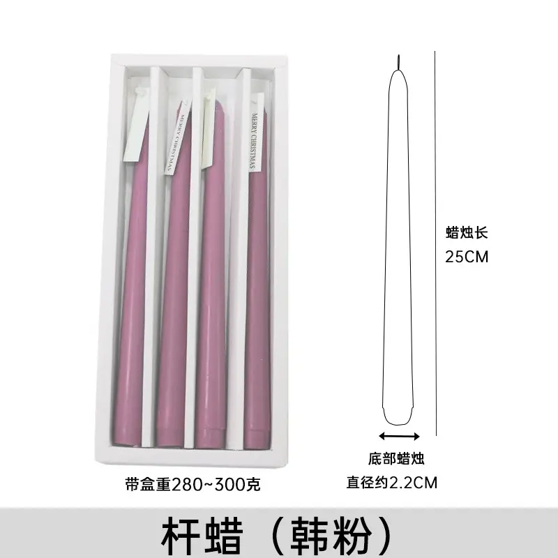 Long rod candle Christmas European style smokeless scented candle long candle home birthday candle banquet party wholesale