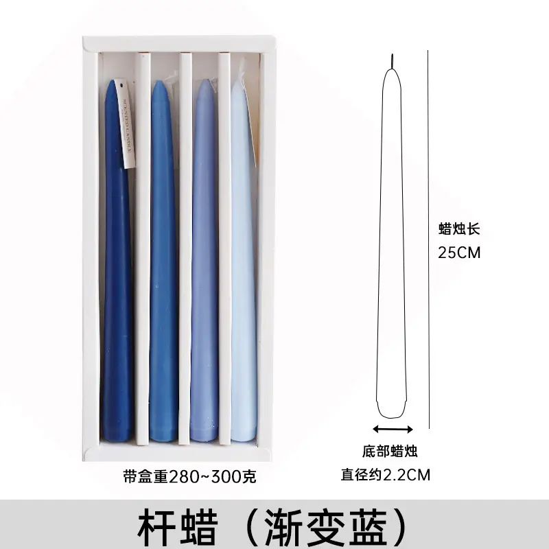 Long rod candle Christmas European style smokeless scented candle long candle home birthday candle banquet party wholesale