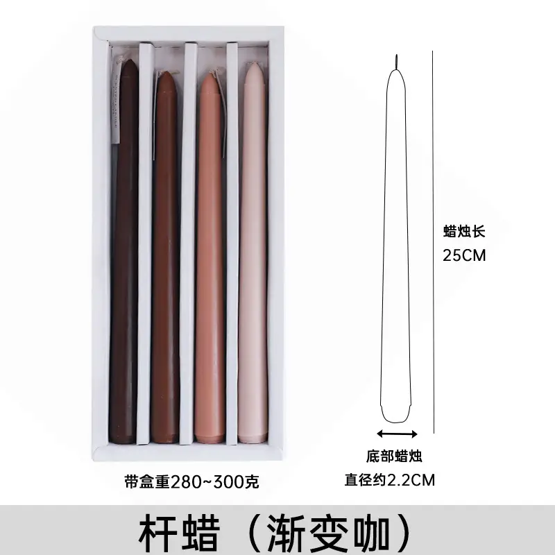 Long rod candle Christmas European style smokeless scented candle long candle home birthday candle banquet party wholesale