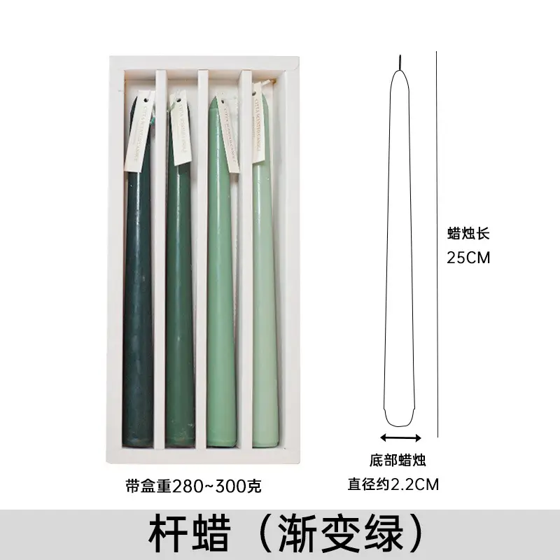 Long rod candle Christmas European style smokeless scented candle long candle home birthday candle banquet party wholesale