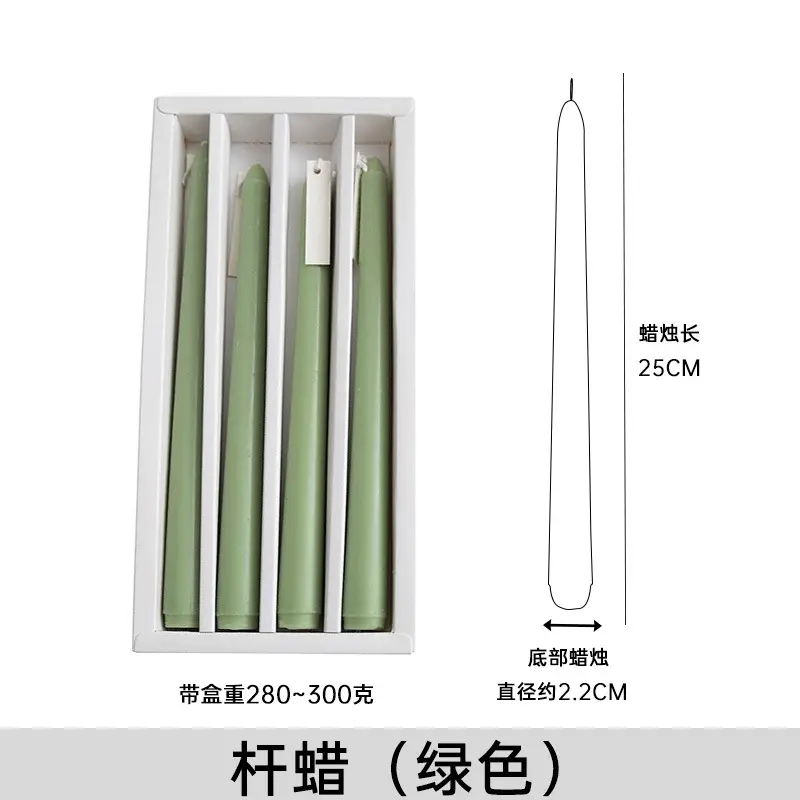 Long rod candle Christmas European style smokeless scented candle long candle home birthday candle banquet party wholesale