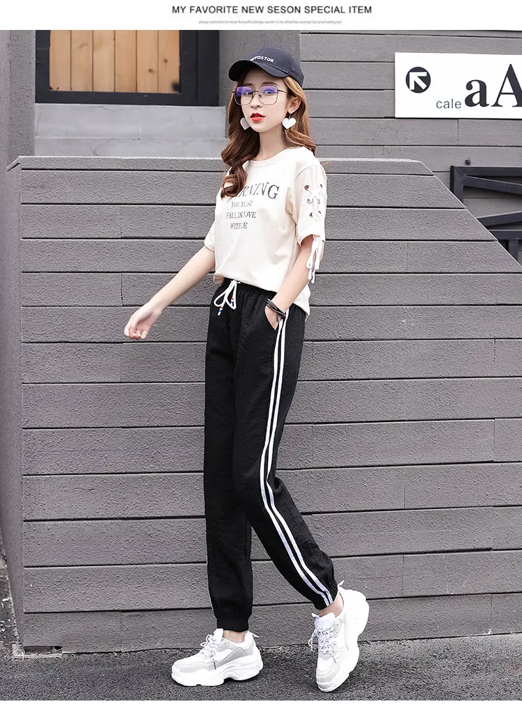 Pink Korean Style Women's Harem Pants Slimming Joggers — feature 10