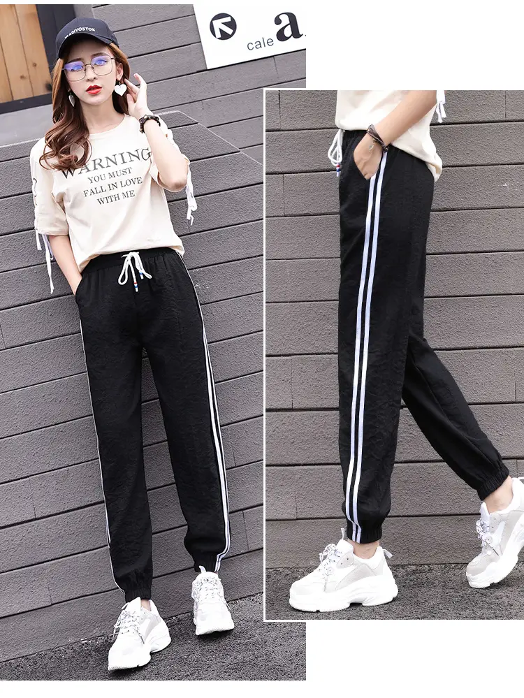 Pink Korean Style Women's Harem Pants Slimming Joggers — feature 11