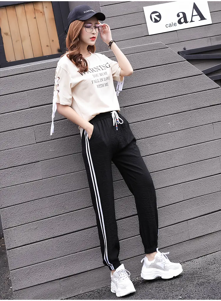 Pink Korean Style Women's Harem Pants Slimming Joggers — feature 13