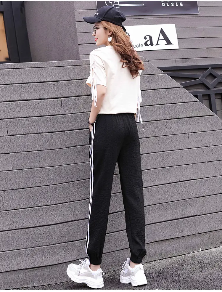 Pink Korean Style Women's Harem Pants Slimming Joggers — feature 14