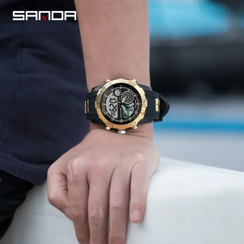 Sanda Multifunctional Electronic Watch for Men - Image 7