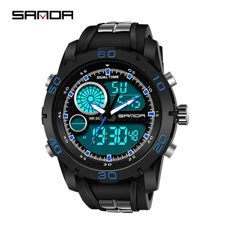 Sanda Multifunctional Electronic Watch for Men - Image 8