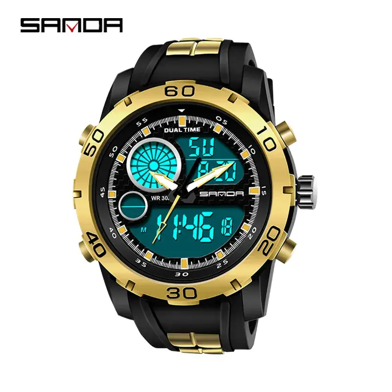 Sanda Multifunctional Electronic Watch for Men - Image 2