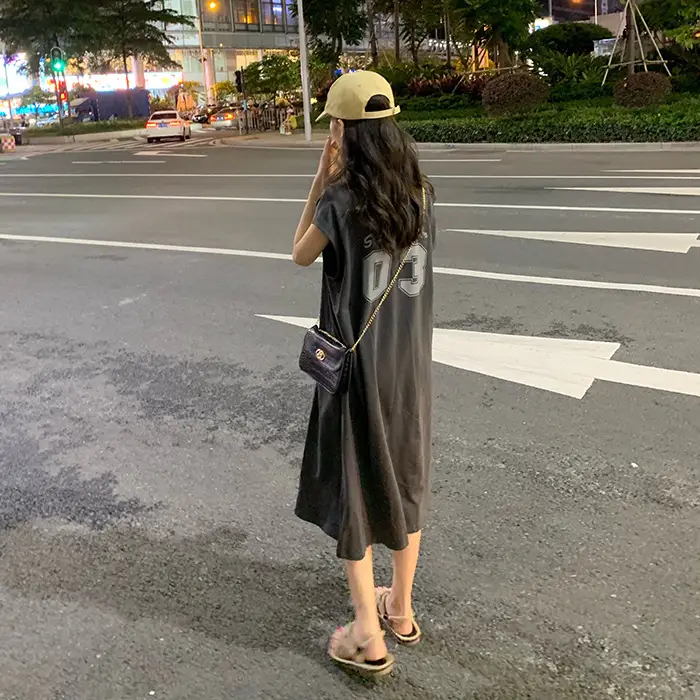 2025 New Korean Style Women's Vest T-Shirt Long Skirt Harajuku Style — feature 14
