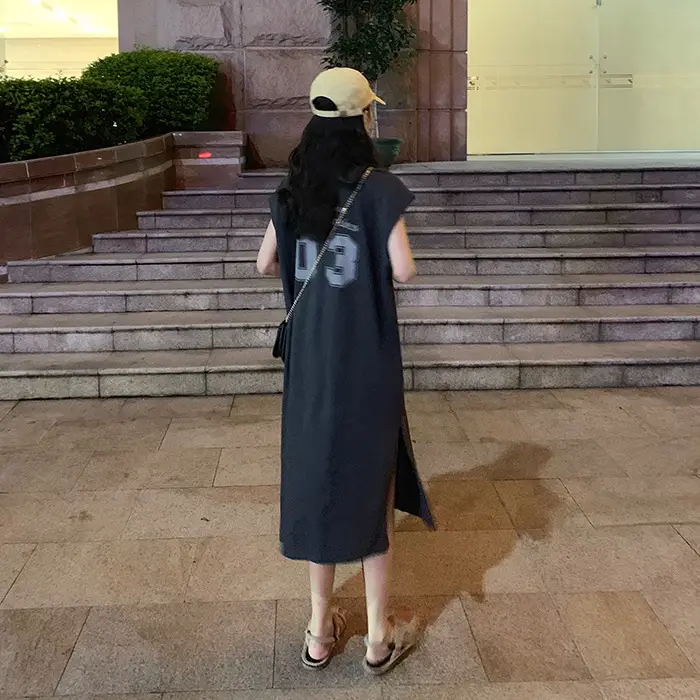 2025 New Korean Style Women's Vest T-Shirt Long Skirt Harajuku Style — feature 19