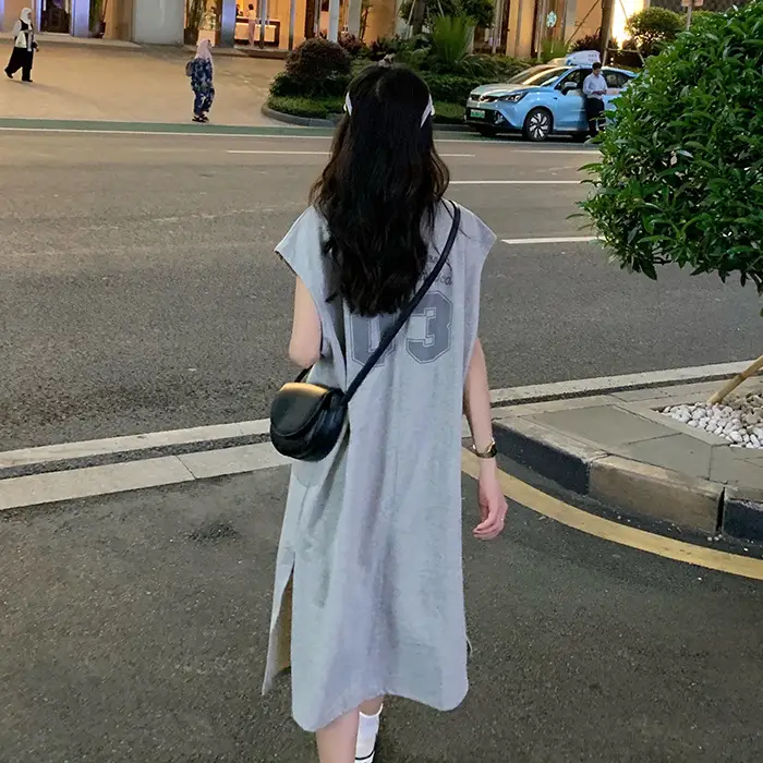 2025 New Korean Style Women's Vest T-Shirt Long Skirt Harajuku Style — feature 3