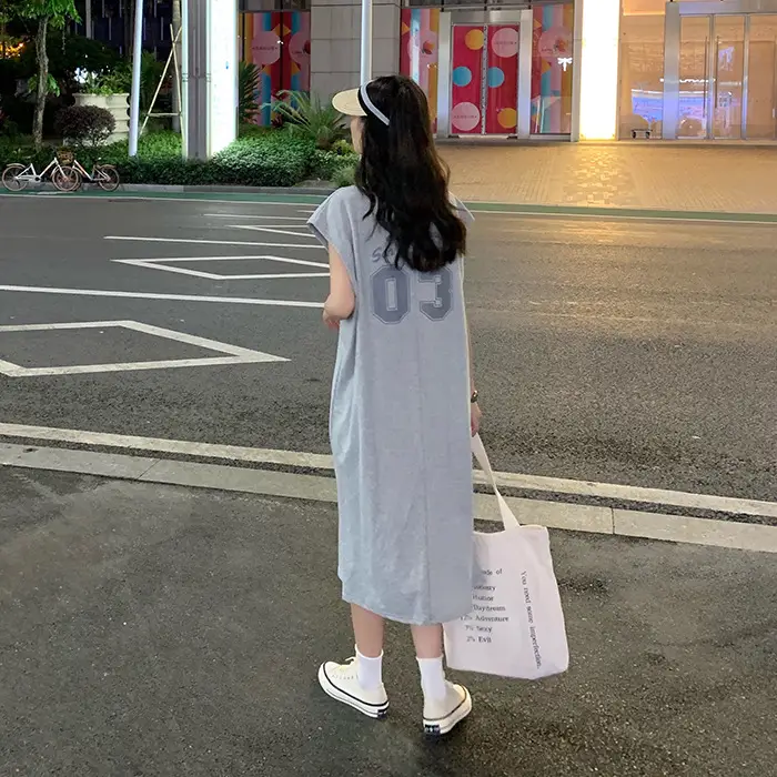 2025 New Korean Style Women's Vest T-Shirt Long Skirt Harajuku Style — feature 5