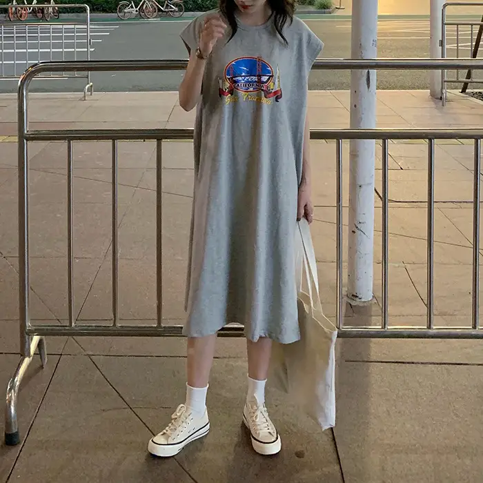 2025 New Korean Style Women's Vest T-Shirt Long Skirt Harajuku Style — feature 8