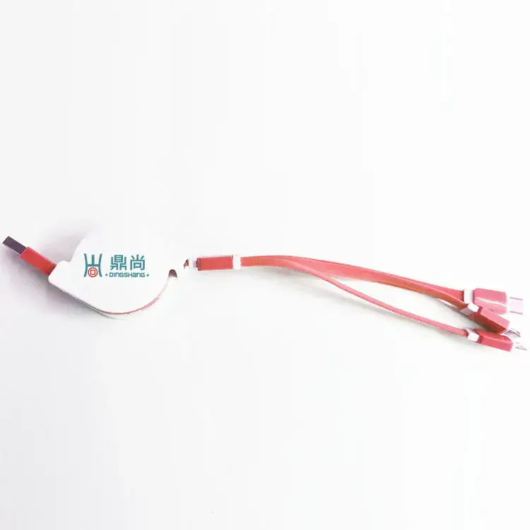 红色一拖三扁线